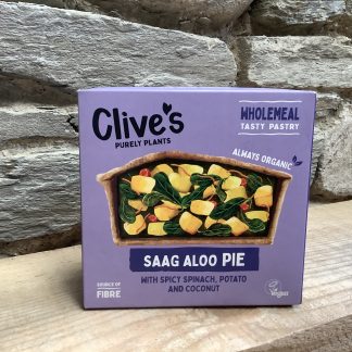 Clives saag aloo pie