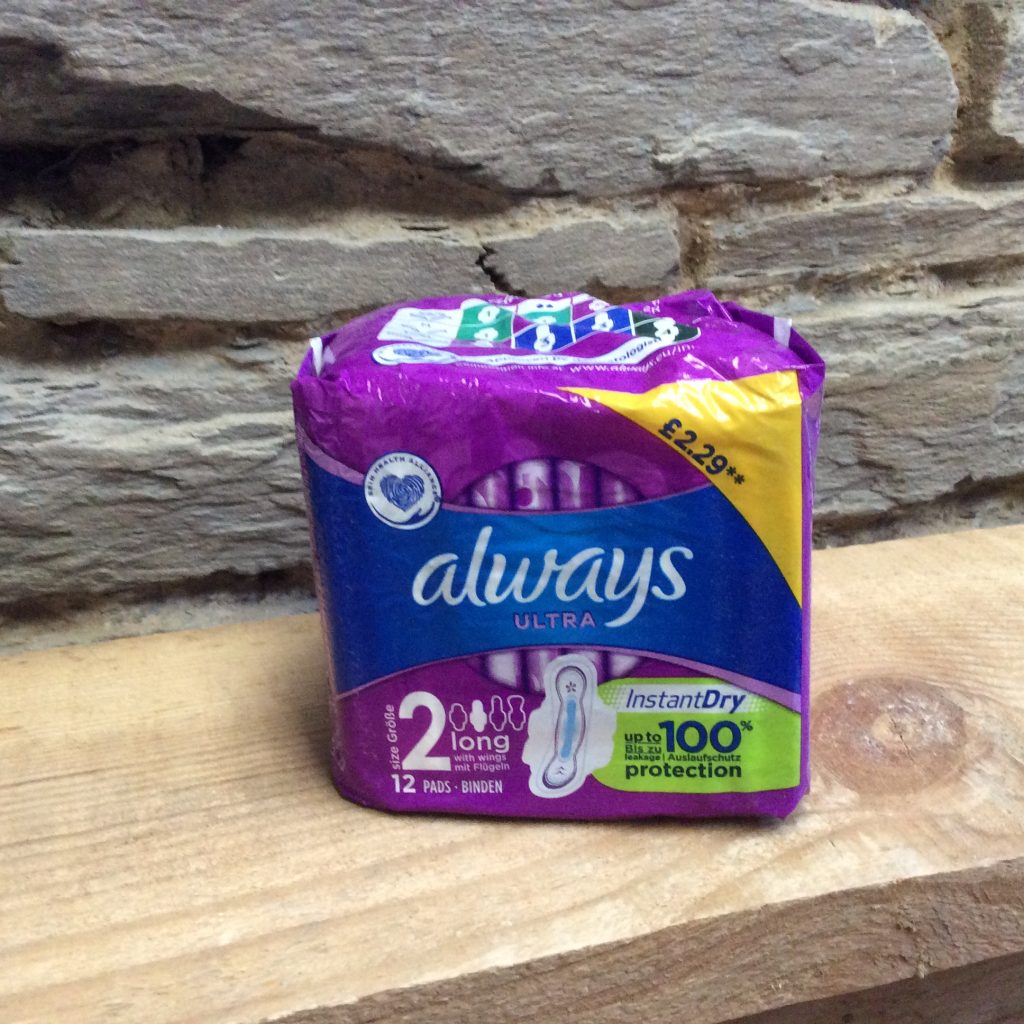Always Sanitary Towels. Ultra Siop Y Pentre