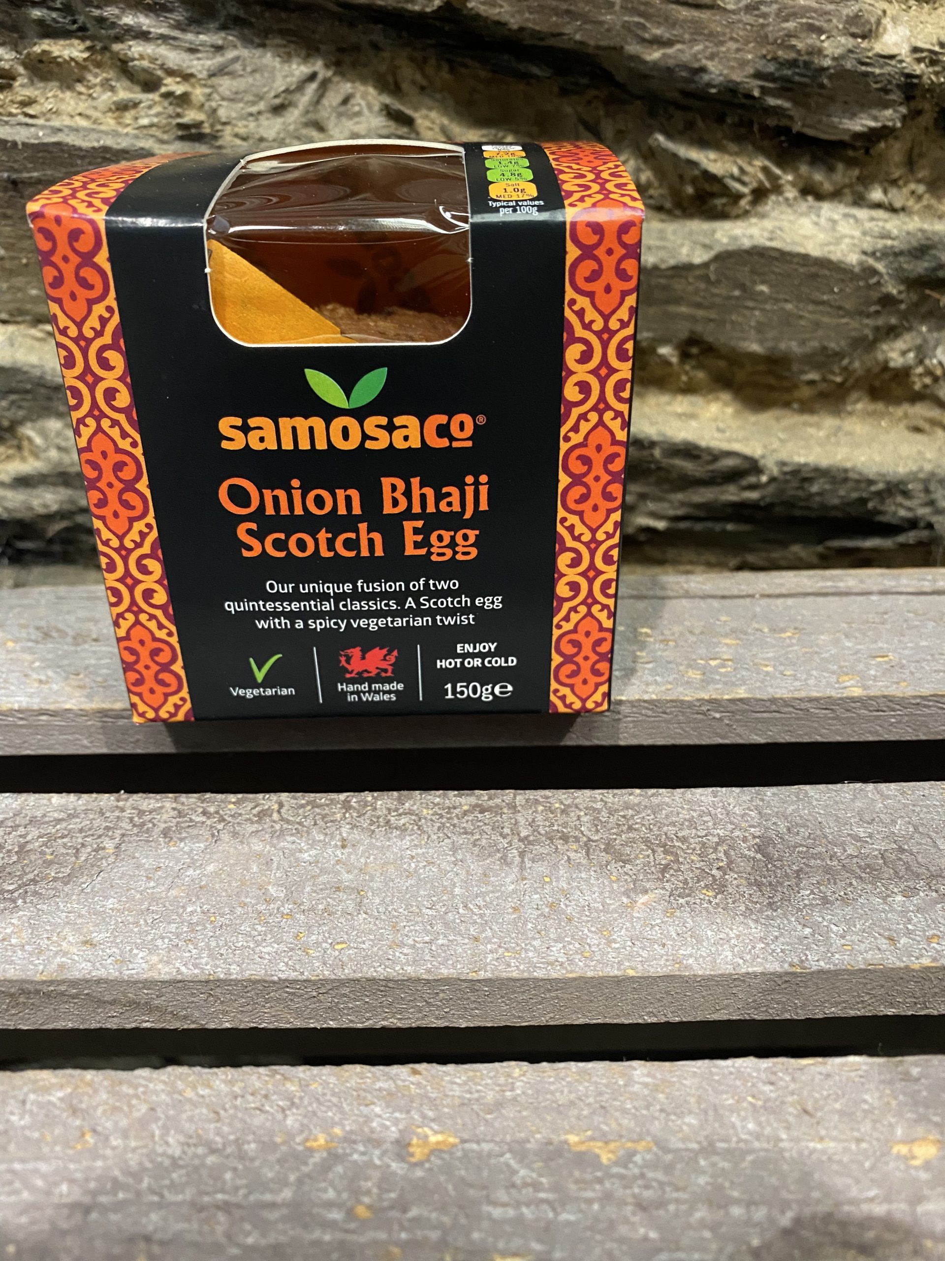 SamosaCo. Onion Bhaji Scotch Egg. 150g Siop Y Pentre