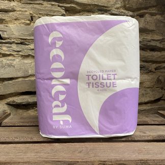 EcoLeaf by Suma. Recycled Toilet Paper. 4 x Rolls