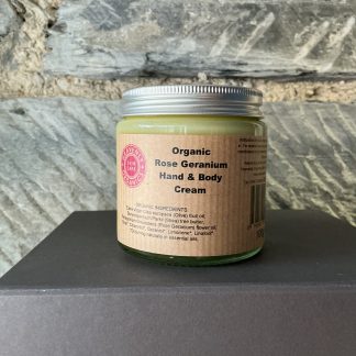 Heavenly organic rose and geranium hand and body cream